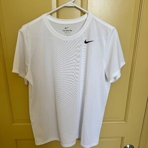 Nike Dri‑Fit “The Nike Tee” – White Short Sleeve Shirt (Size L)